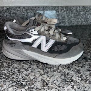 New Balance Charcoal and White Athletic Shoes